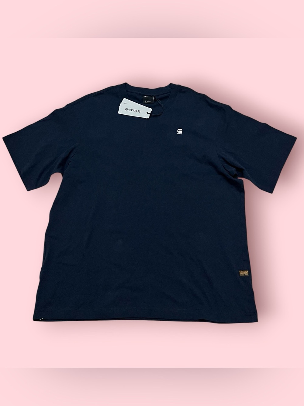 G-Star Raw Men’s Boxy Organic Cotton Oversized SS Tee (Salute)